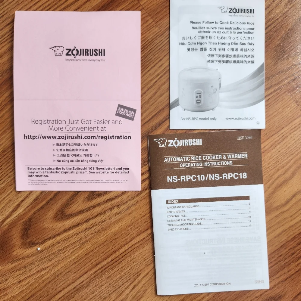Zojirushi NS-RPC10 Rice Cooker & Warmer - 5.5-Cup - Metallic Gray - Open Box - Picture 15 of 16